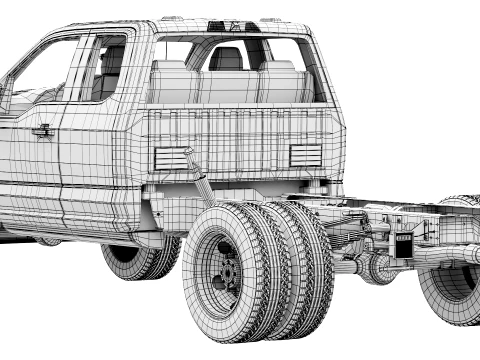 F-550 Super Duty Chassis Super Cab 2026 3D Model