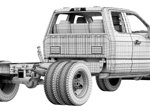 F-550 Super Duty Chassis Super Cab 2026 3D Model