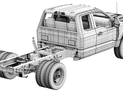 F-550 Super Duty Chassis Super Cab 2026 3D Model