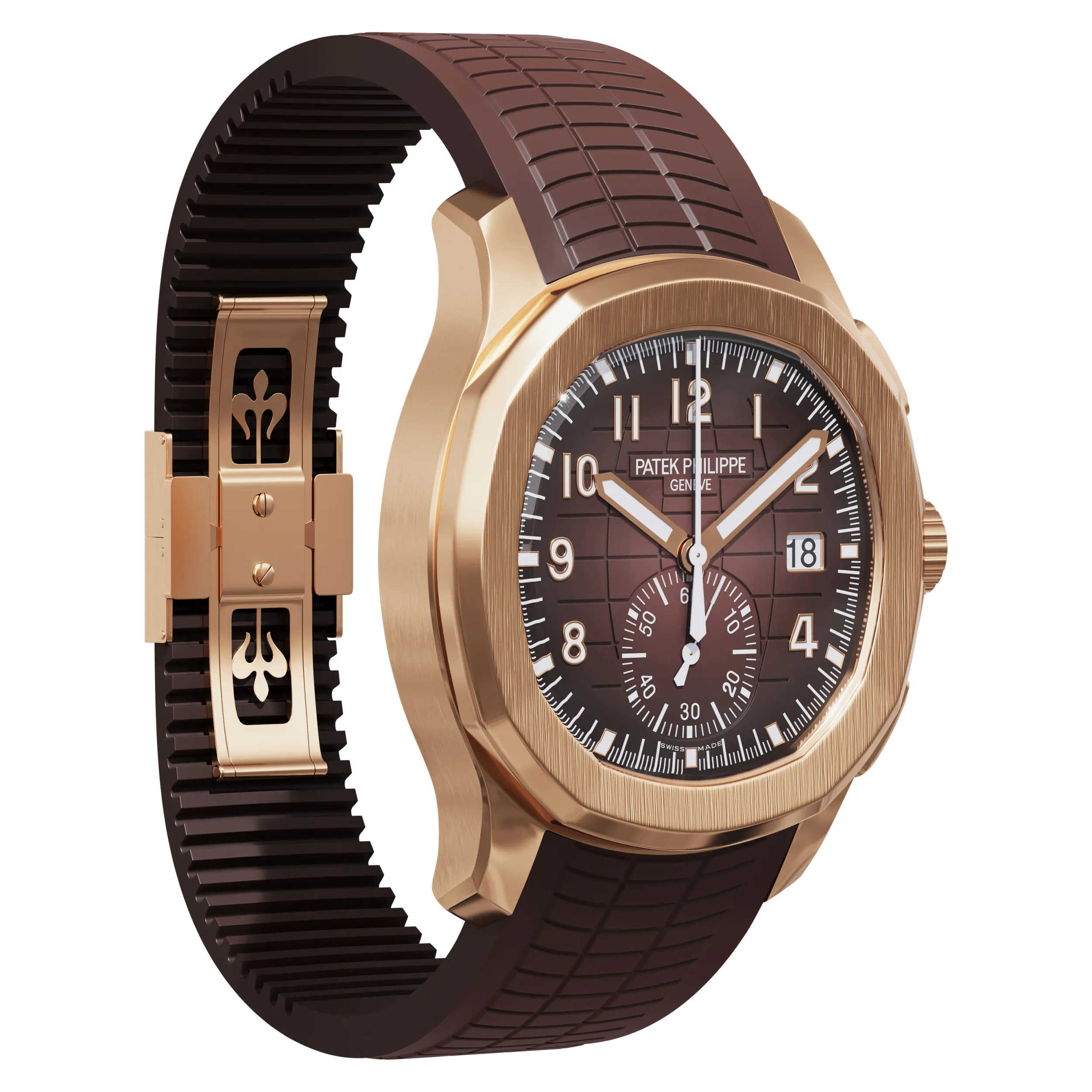 Patek Philippe Aquanaut 5968R-001 3D Model .c4d .max .obj .3ds .fbx .stl .blend 