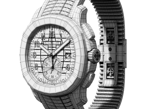 Patek Philippe Aquanaut 5968R-001 3D Model
