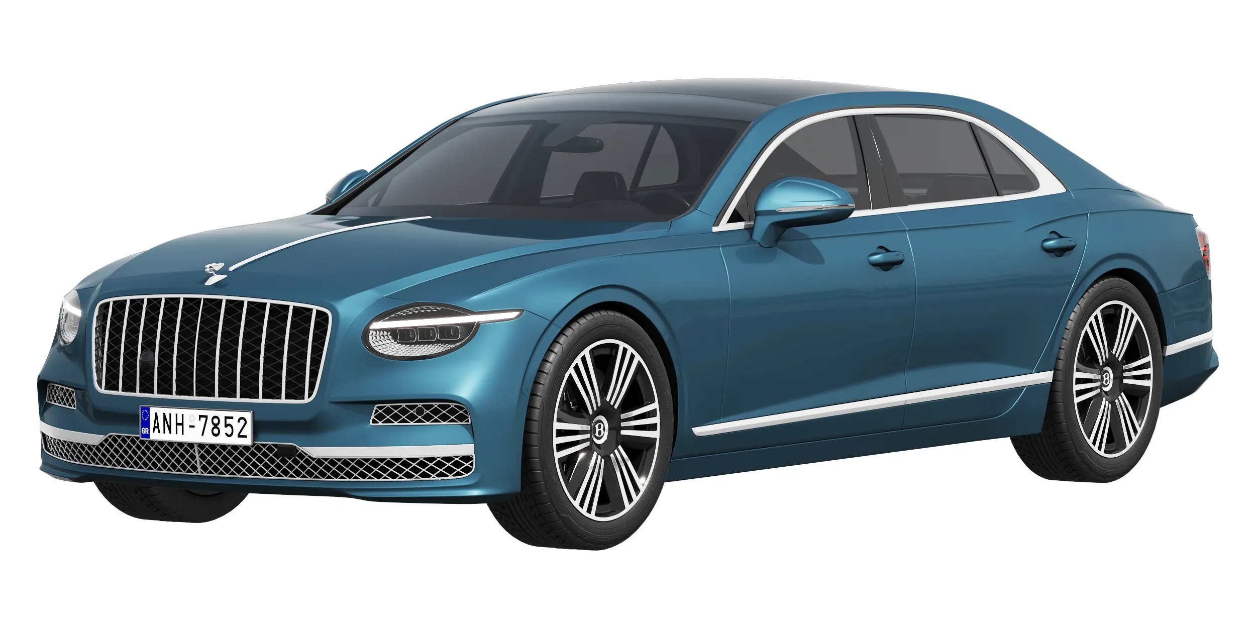 Bentley Flying Spur Azur 2027 3D Model .c4d .max .obj .3ds .fbx .stl .blend