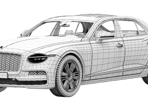 Bentley Flying Spur Azur 2027 3D Model