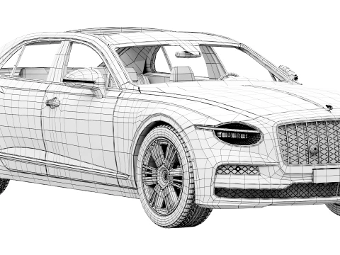 Bentley Flying Spur Azur 2027 3D Model