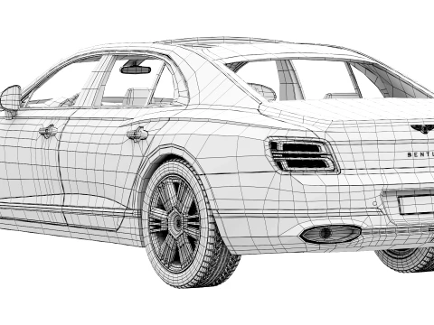 Bentley Flying Spur Azur 2027 3D Model