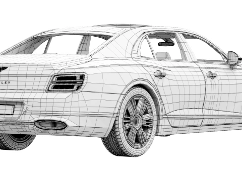 Bentley Flying Spur Azur 2027 3D Model