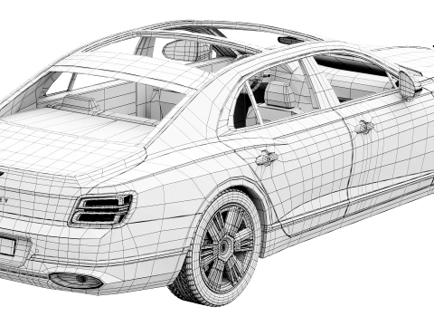 Bentley Flying Spur Azur 2027 3D Model