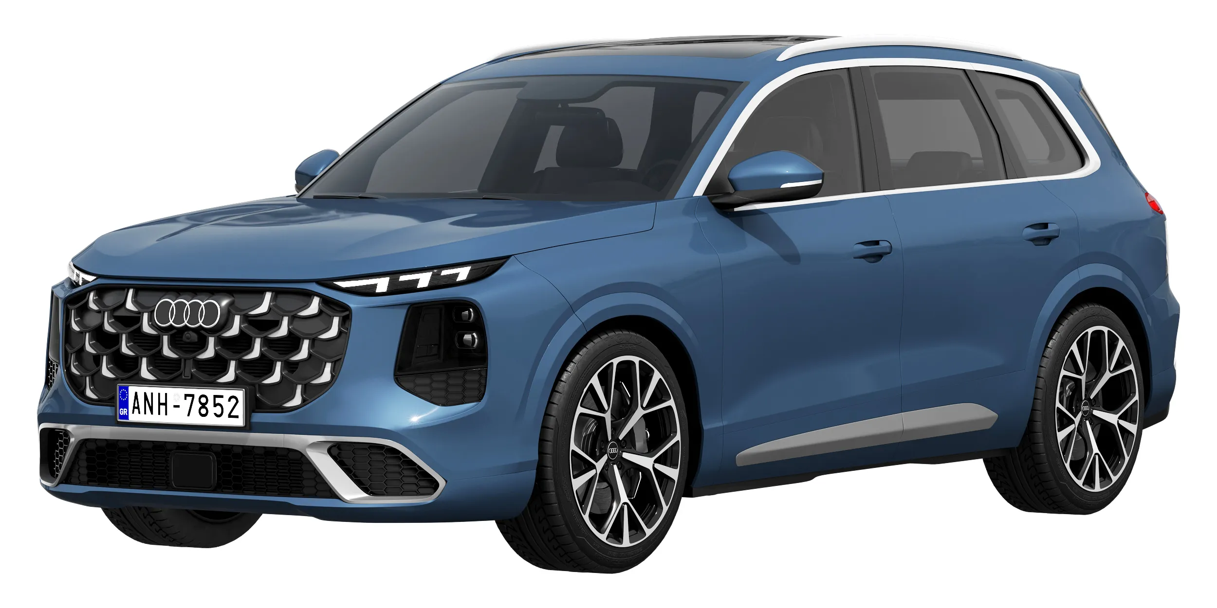 Audi Q7 2027 3D Model .c4d .max .obj .3ds .fbx .stl .blend 