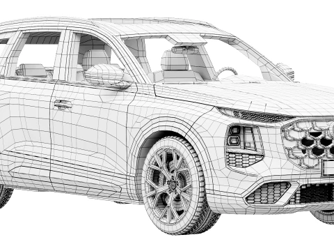 Audi Q7 2027 3D Model