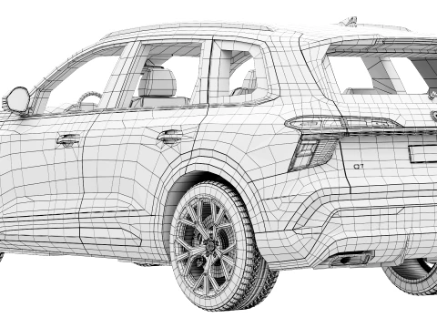 Audi Q7 2027 3D Model