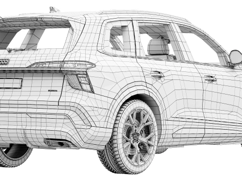 Audi Q7 2027 3D Model