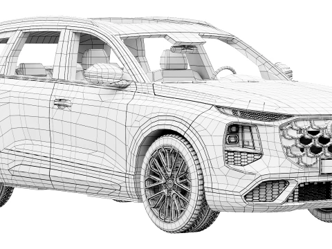 Audi SQ7 2027 3D Model