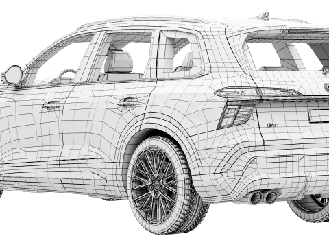 Audi SQ7 2027 3D Model