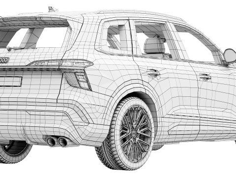 Audi SQ7 2027 3D Model