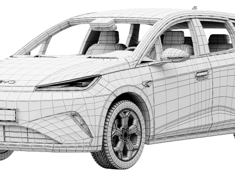 BYD Dolphin G DM-i 2026 3D Model