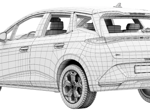BYD Dolphin G DM-i 2026 3D Model