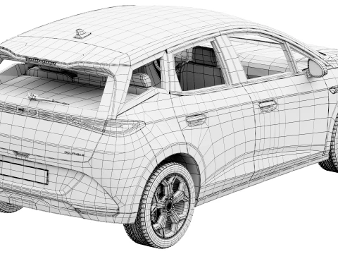 BYD Dolphin G DM-i 2026 3D Model