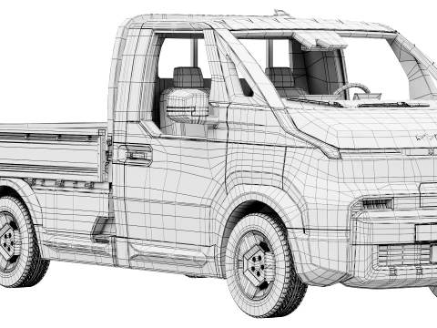 KIA PV5 Chassis OpenBed 2026 3D Model