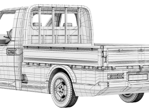 KIA PV5 Chassis OpenBed 2026 3D Model