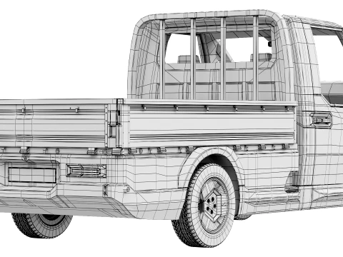 KIA PV5 Chassis OpenBed 2026 3D Model