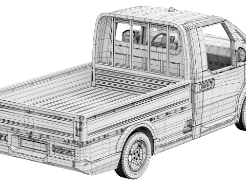 KIA PV5 Chassis OpenBed 2026 3D Model