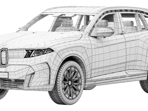 Electric SUV iX5 60 2027 3D Model