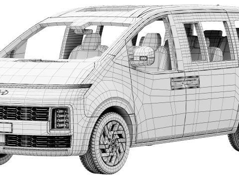 Hyundai Staria 2027 3D Model