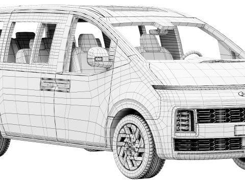 Hyundai Staria 2027 3D Model