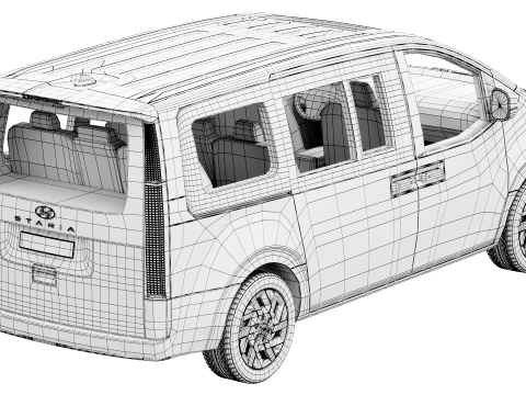 Hyundai Staria 2027 3D Model