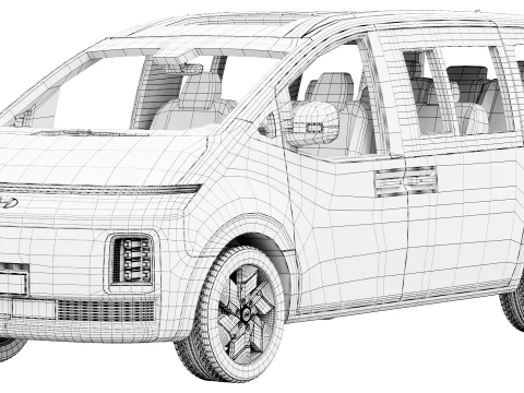 Hyundai Staria Electric 2027 3D Model