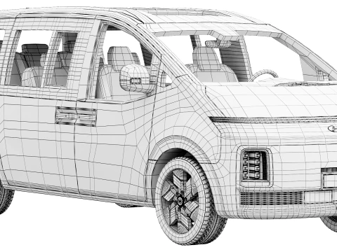 Hyundai Staria Electric 2027 3D Model