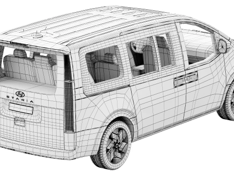 Hyundai Staria Electric 2027 3D Model