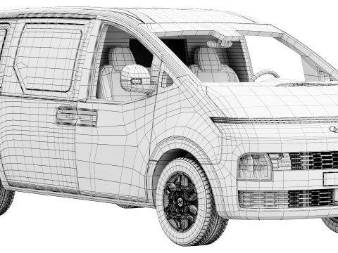 Hyundai Staria Load 2027 3D Model