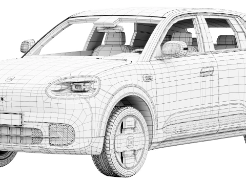 Chery QQ3 2026 3D Model