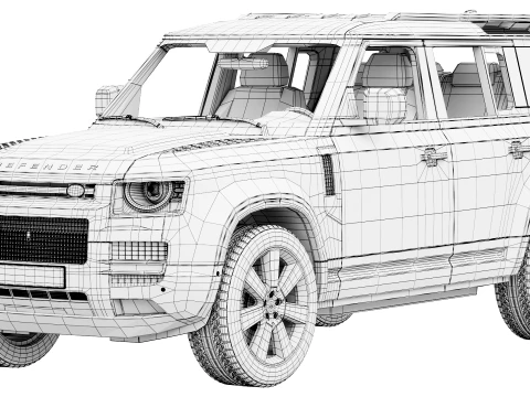 Land Rover Defender 110 Vertex 2027 3D Model