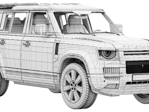Land Rover Defender 110 Vertex 2027 3D Model