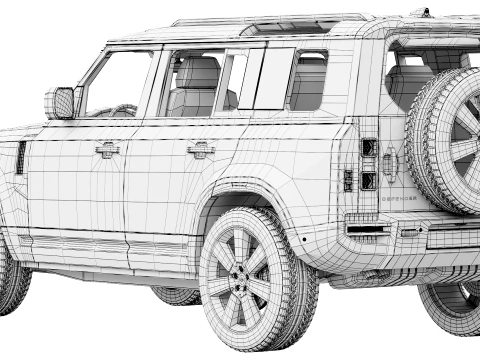 Land Rover Defender 110 Vertex 2027 3D Model