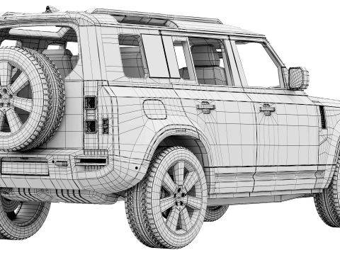Land Rover Defender 110 Vertex 2027 3D Model