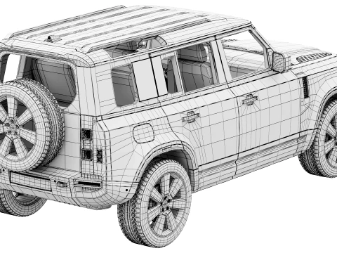 Land Rover Defender 110 Vertex 2027 3D Model