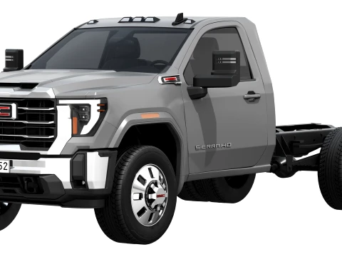 GMC Sierra 3500 HD Chassis Cabine Regular SLE 2026 Modelo 3D