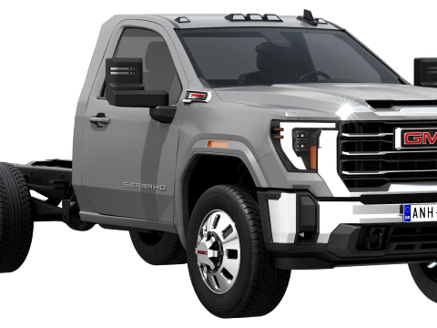 GMC Sierra 3500 HD Chassis Regular Cab SLE 2026 3D Model