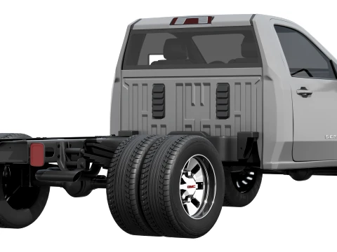 GMC Sierra 3500 HD Chassis Regular Cab SLE 2026 3D Model