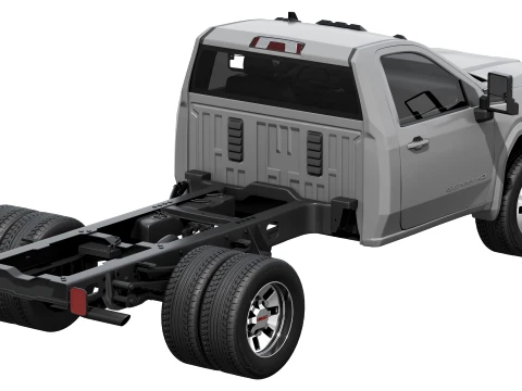 GMC Sierra 3500 HD Chassis Regular Cab SLE 2026 3D Model