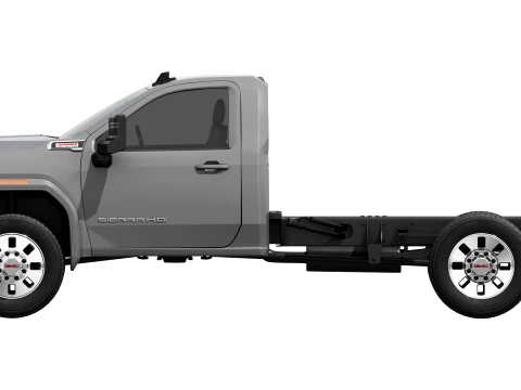 GMC Sierra 3500 HD Chassis Regular Cab SLE 2026 3D Model