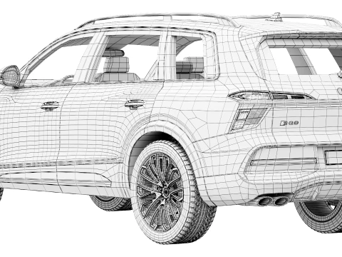 Audi SQ9 2027 3D Model