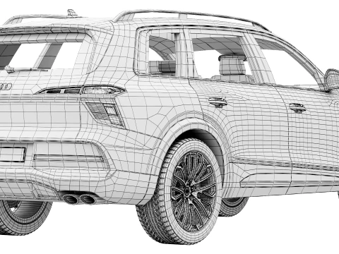 Audi SQ9 2027 3D Model