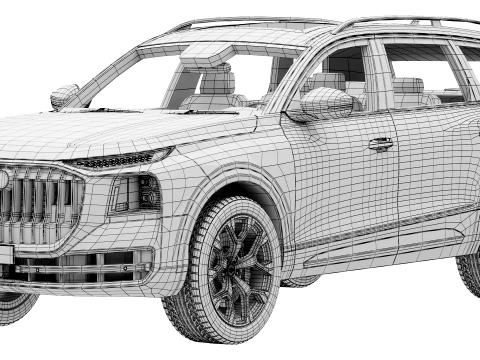 Audi Q9 2027 3D Model