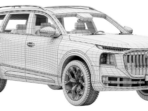 Audi Q9 2027 3D Model