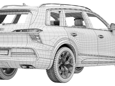 Audi Q9 2027 3D Model