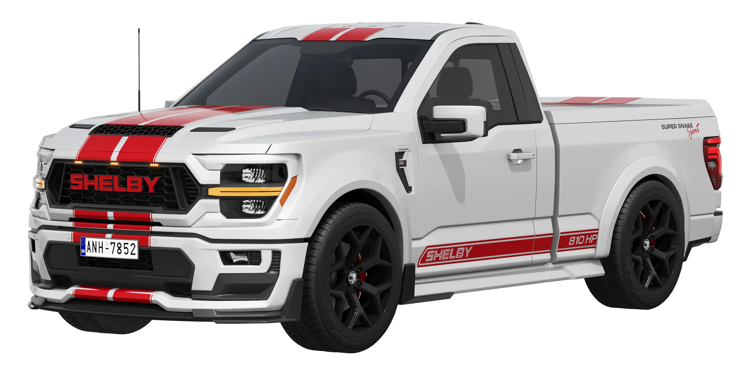 Shelby F-150 Super Snake Sport 2026 3D Model .c4d .max .obj .3ds .fbx .stl .blend 